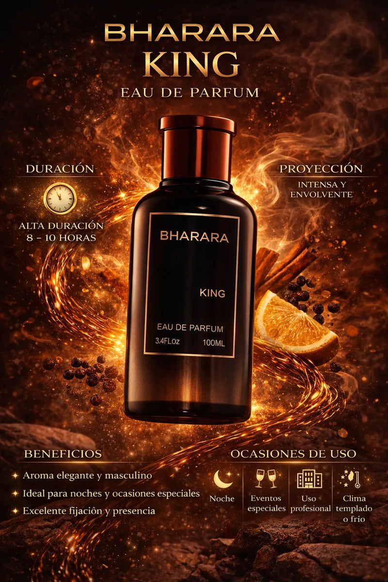 Perfume Bharara King original 100ml hombre envío rápido Colombia
