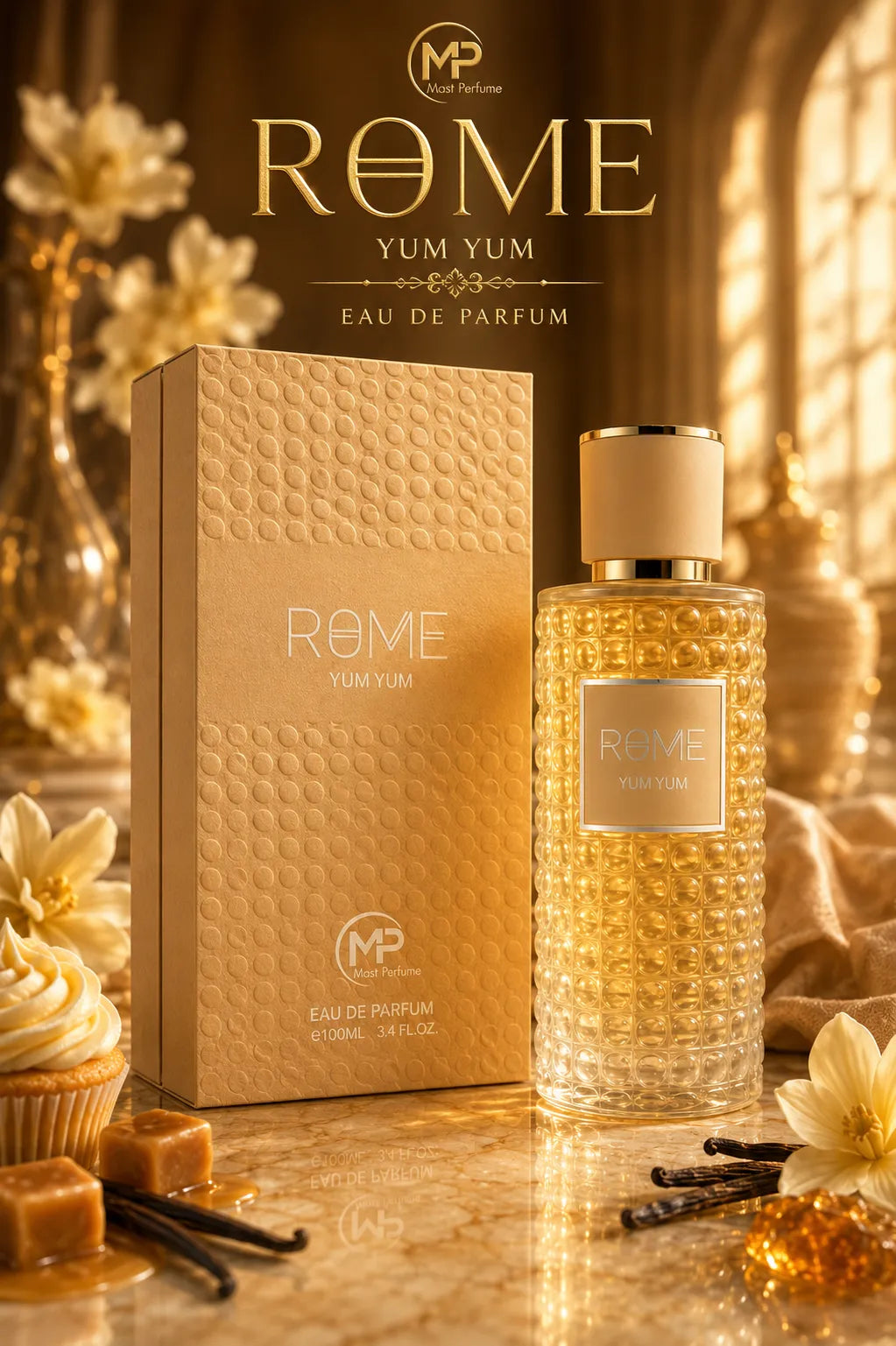 Perfume Bharara Mast Rome Yum Yum original 100ml mujer envío rápido Colombia