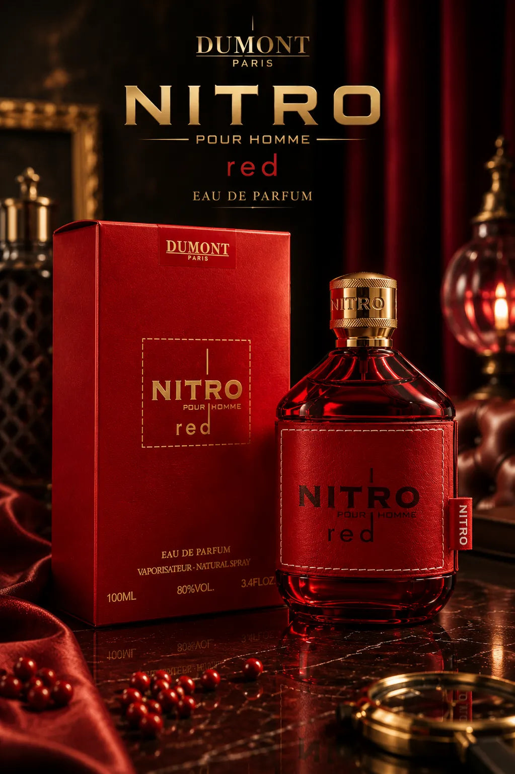 Perfume Dumont Nitro Red original 100ml hombre envío rápido Colombia