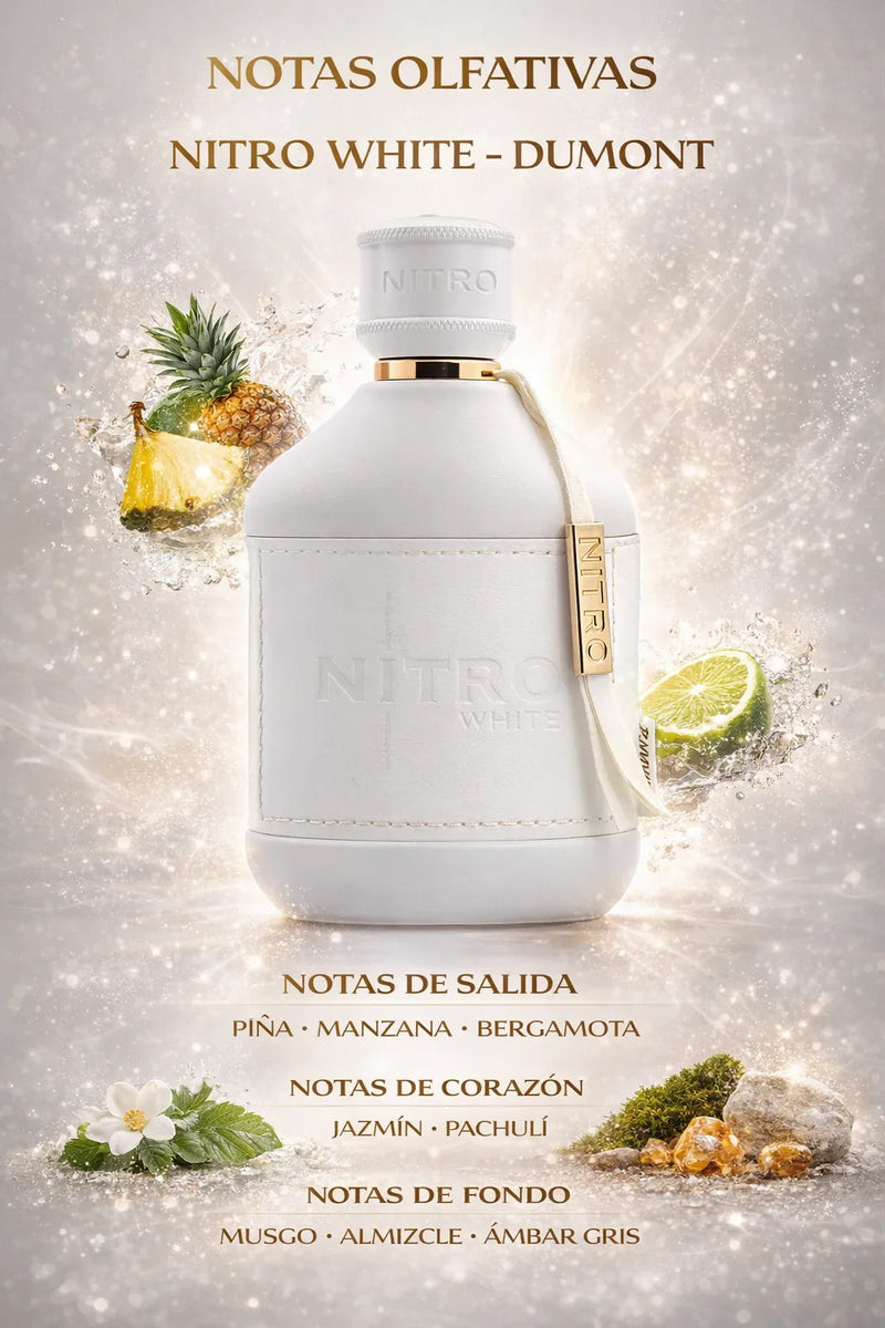 Perfume Dumont Nitro White original 100ml hombre envío rápido Colombia