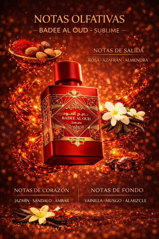 Perfume Lattafa Badee Al Oud Sublime original 100ml hombre envío rápido Colombia
