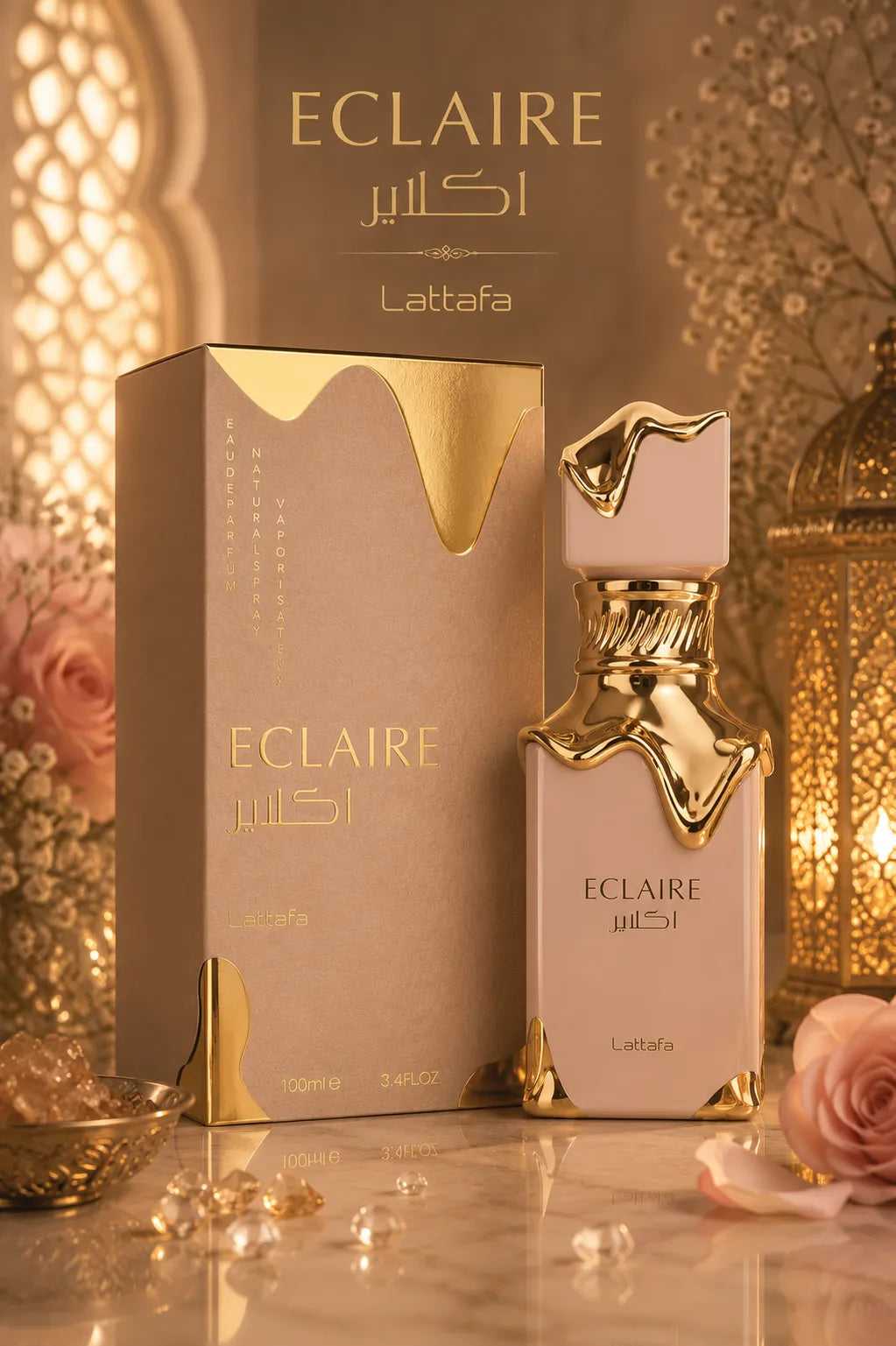 Perfume Lattafa Eclaire original 100ml mujer envío rápido Colombia