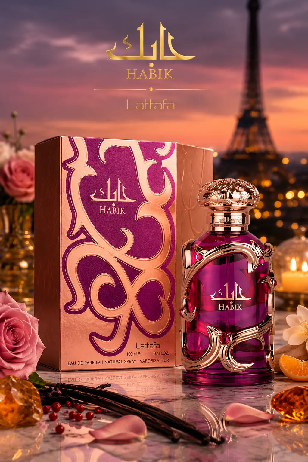 Perfume Lattafa Habik Women original 100ml mujer envío rápido Colombia