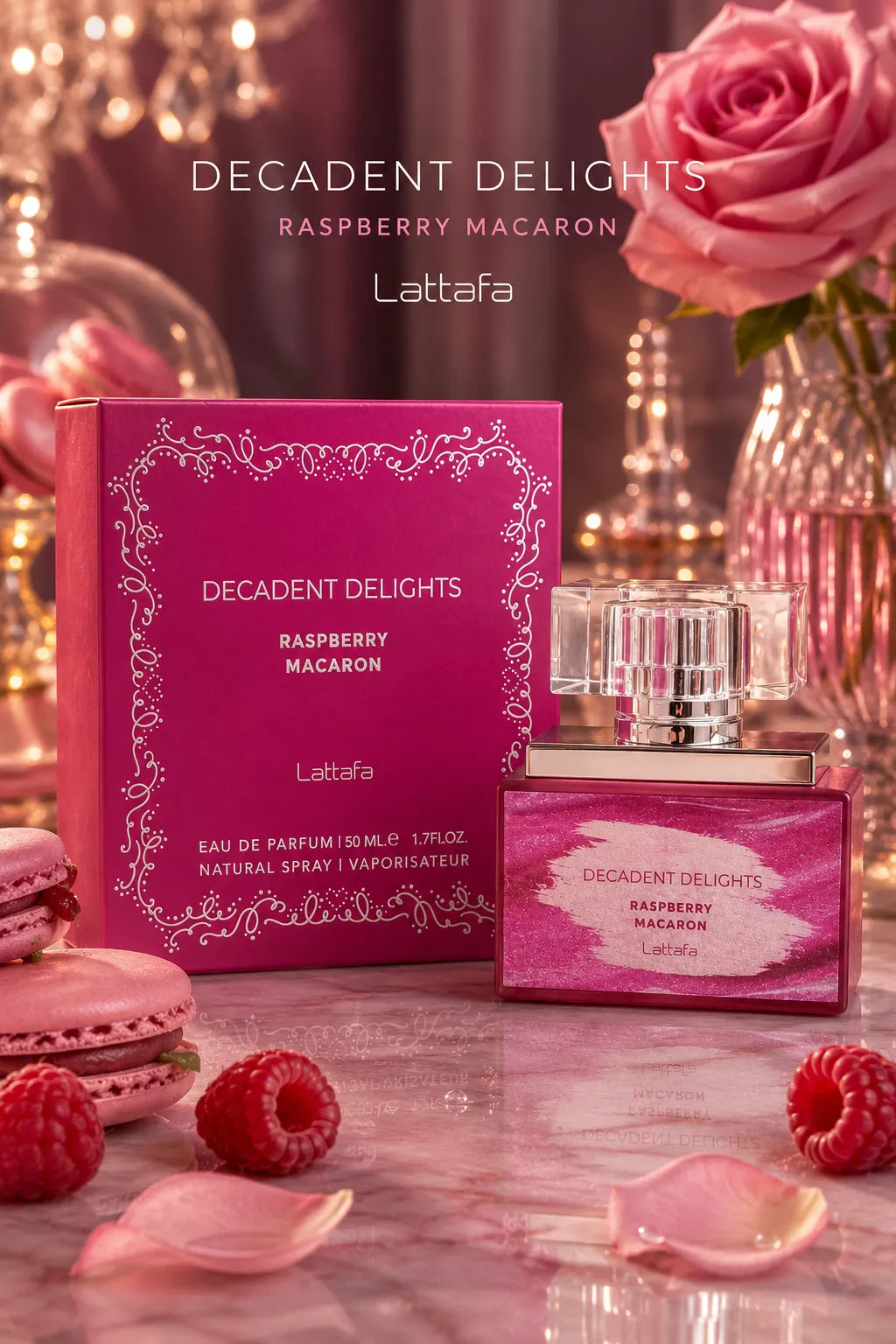 Perfume Lattafa Macaron Raspberry original 50ml mujer envío rápido Colombia