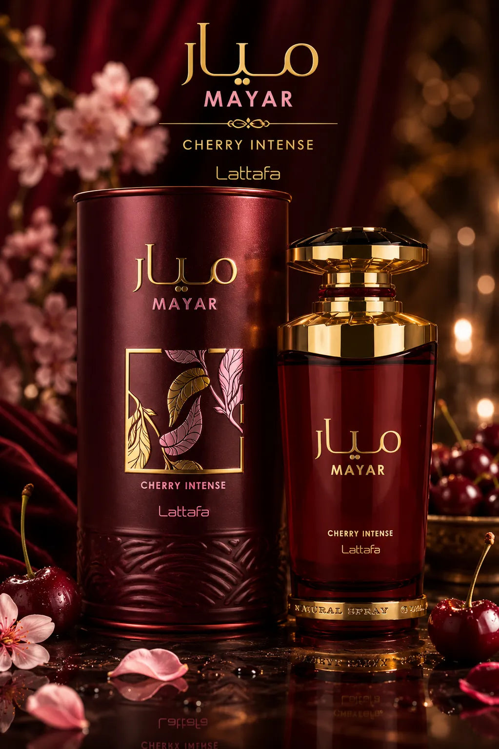 Perfume Lattafa Mayar Cherry Intense original 100ml mujer envío rápido Colombia