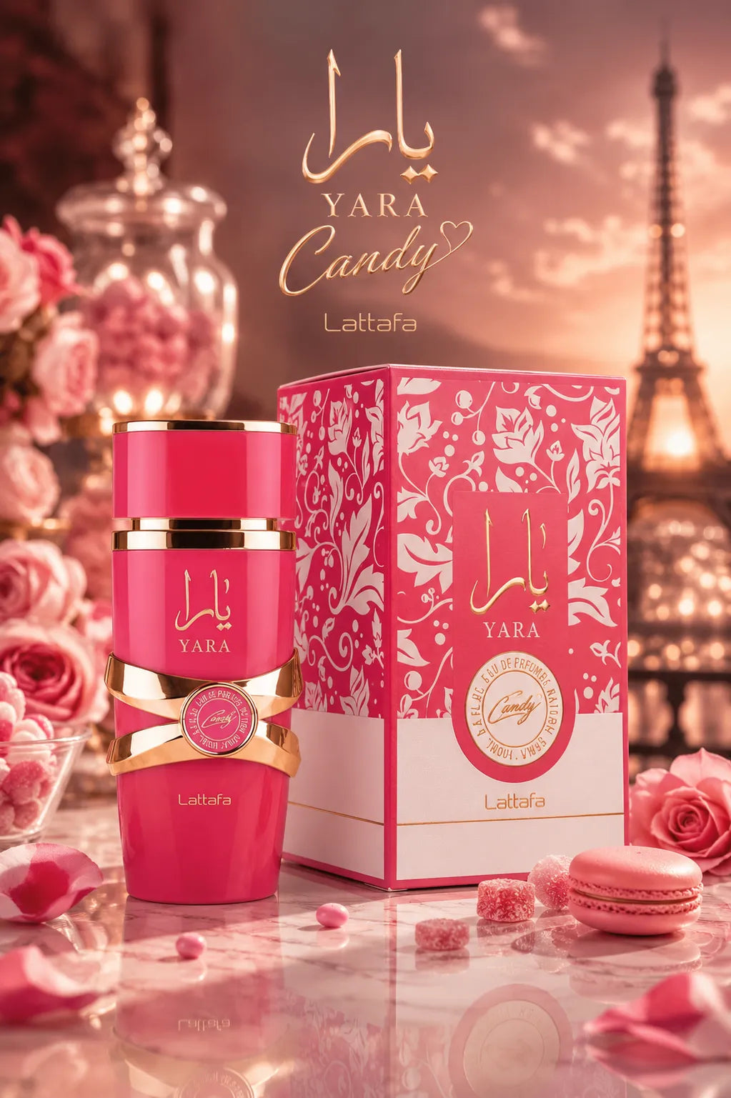 Perfume Lattafa Yara Candy original 100ml mujer envío rápido Colombia