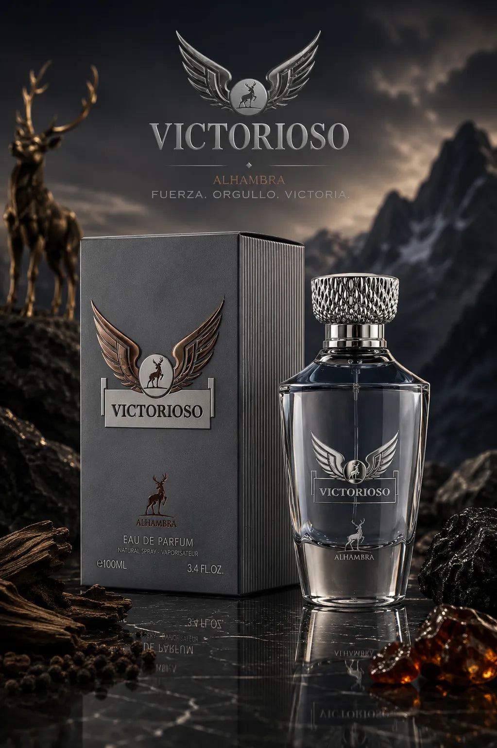 Perfume Maison Alhambra Victorioso Legend original 100ml hombre envío rápido Colombia