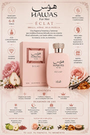 Perfume Rasasi Hawas Eclat original 100ml mujer envío rápido Colombia