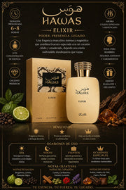 Perfume Rasasi Hawas Elixir original 100ml hombre envío rápido Colombia