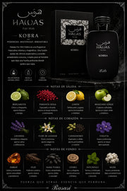 Perfume Rasasi Hawas Kobra original 100ml hombre envío rápido Colombia