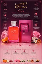 Perfume Rasasi Hawas Pink original 100ml mujer envío rápido Colombia
